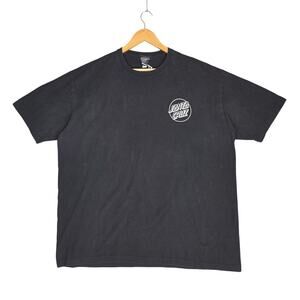 SANTA CRUZ OPUS DOT LOGO HEAVTWEIGHT TEE – SIZE XXL – BLACK/WHITE – SKATEWEAR